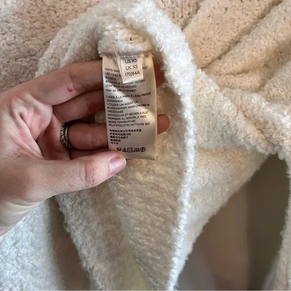 Free People Eco Theo Oversized V-Neck Sweater XS - Picture 8 of 9